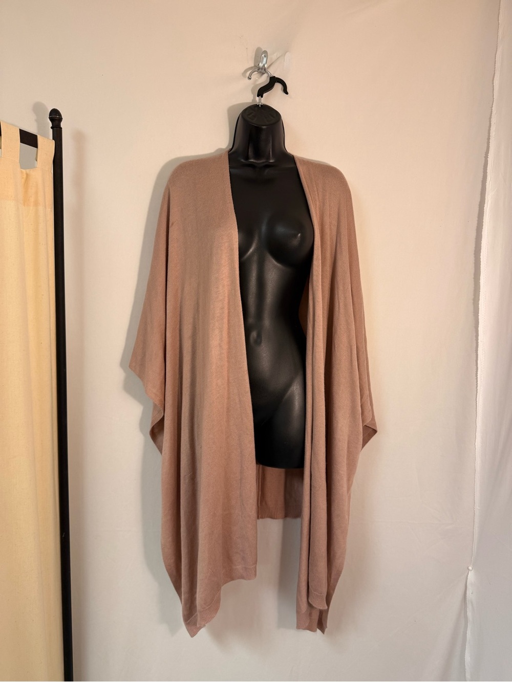 Forever 21 Mauve Open-Front Knit Poncho Cardigan